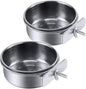 PINVNBY Parrot Feeding Cups Birds Food Dish Stainless Steel Parrot Feeders by PINVNBY