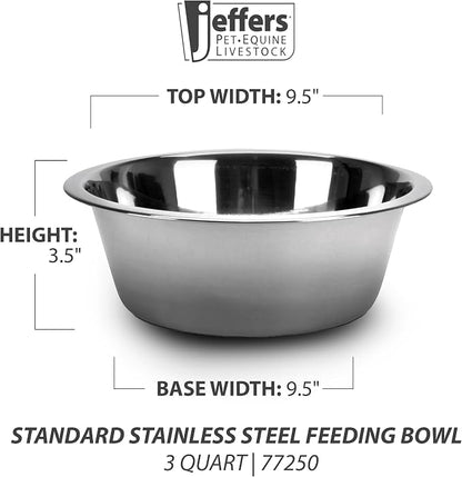 Jeffers Stainless Steel Pet Bowls – Durable, Rust Resistant, Non Toxic - Image 2