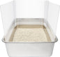 12PCS Cat Litter Box Pee Shields, Transparent Easy Clean Splash Guard by Allcomersarefriends