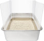 9PCS Cat Litter Box Pee Shields, Transparent Easy Clean Splash Guard by Allcomersarefriends