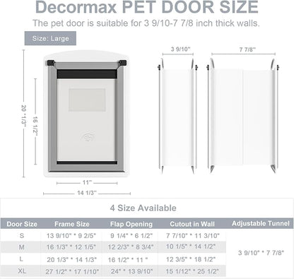 Dog Door for Wall, Steel Dog Door - Image 5