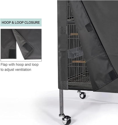 Bird Cage Covers for Night Breathable Cover Black Out Lightweight Washable Dust - Image 7