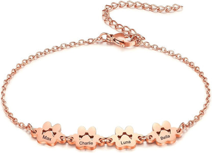 MeMeDIY Personalized Paw Print Bracelet by MeMeDIY