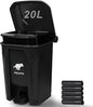 Dog Poop Trash Can Outside, 20L/5Gallon Pedal and Removable Inner Waste Bin by UPPCASIR