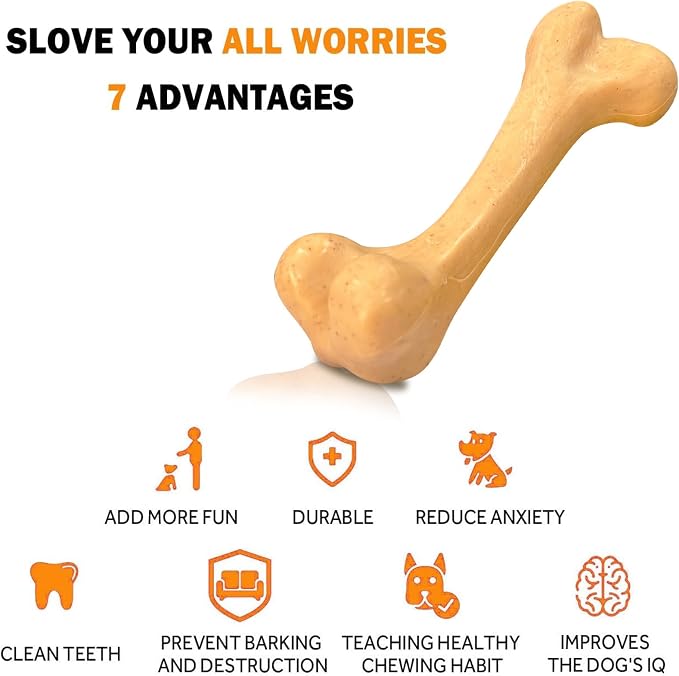 Indestructible Dog Bones for Aggressive Chewers, Durable Tough Puppy Teething - Image 4