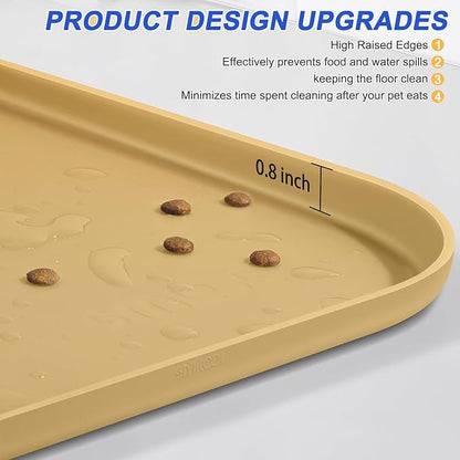 Silicone Pet Feeding Mat with Raised Edge - Image 4
