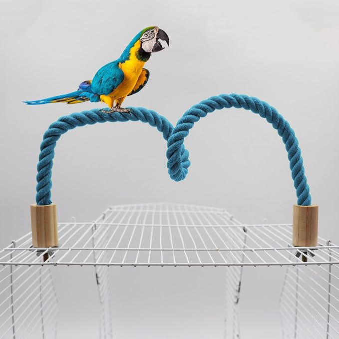 2 Pack Rope Perch, Cage Stand Pole Accessories, Climbing Toy - Image 3