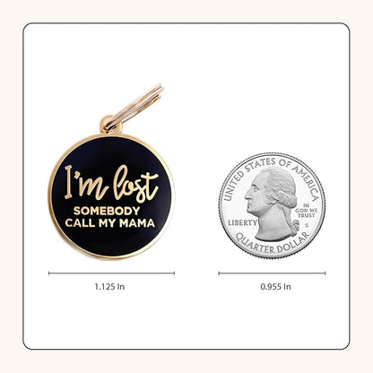 Two Tails Pet Company Dog Tags Personalized “I'm Lost, Somebody Call My Mama” - Image 5