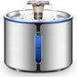 Cat Water Fountain, 84oz/2.5L Stainless Steel Pet Water Fountain, Automatic Dog by BOORCA