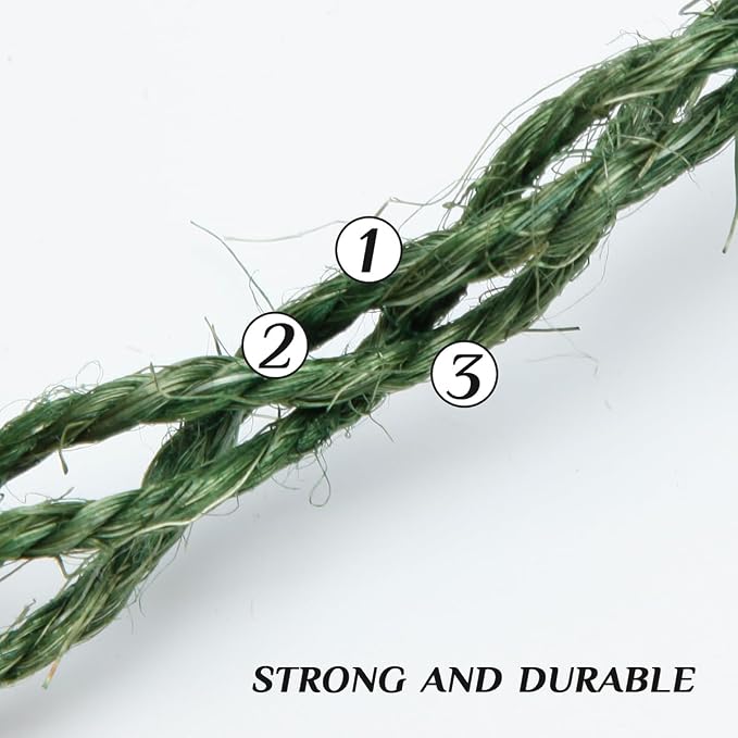 Green Sisal Rope 1/4 Inch by 49-Feet - Image 3