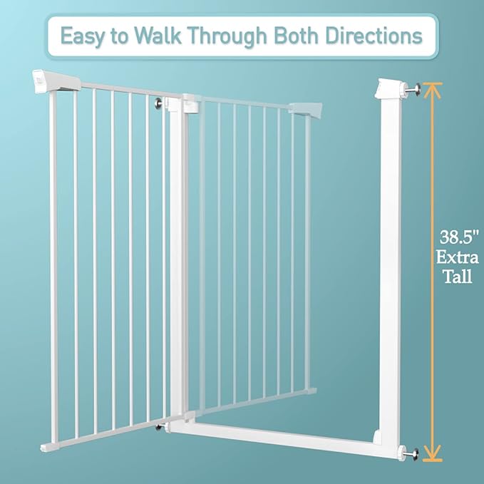 Fairy Baby 24.0"-26.7" Inch Narrow Baby Gate, Metal Safety Child Gate - Image 9