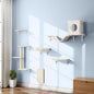 6-in-1 Cat Wall Shelves, Wooden Climbing Wall by NUNULAB