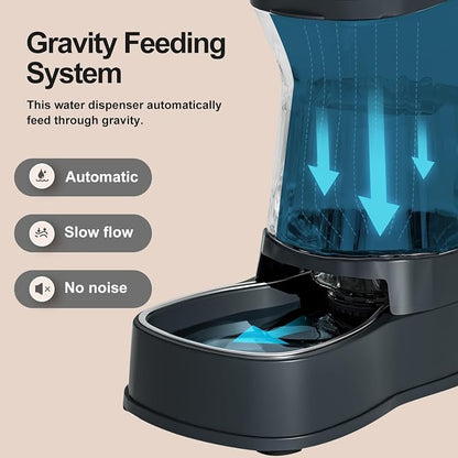 Gardner Pet Automatic Dog Water Dispenser Gravity Stainless Steel Waterer & - Image 6