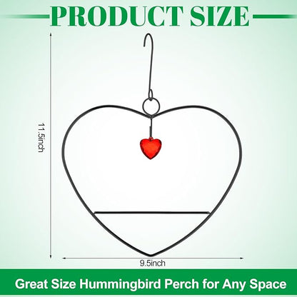 LemonRoad Hummingbird Swing, Tweet Heart Birdie Swing, Copper Hummingbird Perch - Image 2