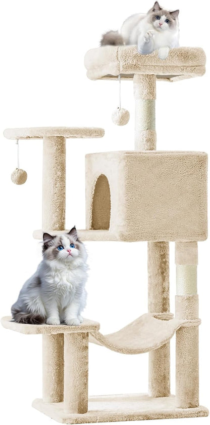 Sweetcrispy 44 inch Cat Tree Tower, Small Cat Climbing Tower by Sweetcrispy