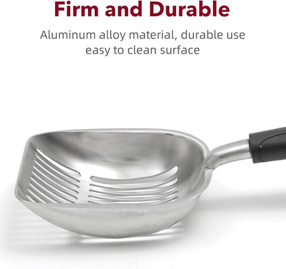 Cat Litter Scoop, Kitty Metal Scooper, Aluminum Alloy Sifter, Kitten Pooper - Image 5