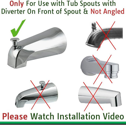 Wondurdog Bathtub Spout and Garden Hose Attachment Dog Wash Kit w/Splash Shield - Image 4