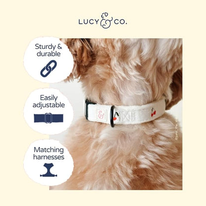 Lucy & Co. Sipping Slowly Dog Collar, Adjustable Durable Dog Collar - Image 3