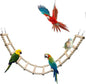 Bird Ladder Bridge, Wooden Pet Hamster Climbing & Swing Toys, Cage Accessories by Dnoifne