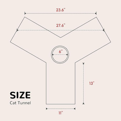 Tempcore Cat Tunnels for Indoor Cats, Collapsible 3 Way Kitty Tunnel Bored Pet - Image 3