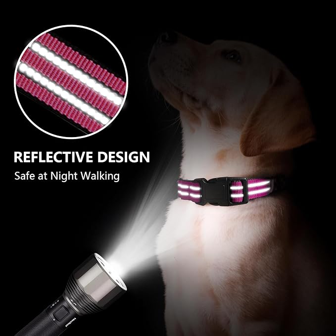 Hikiko Martingale Dog Collars Reflective Nylon Dog Collar - Image 4