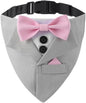 Tuxedo Dog Collar for Wedding Engagement and Birthday, Adjustable Formal Dog by DOGTACT