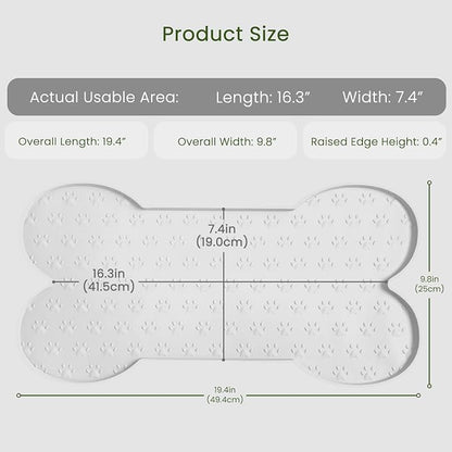 Dog Food Mat Anti-Slip Silicone Dog Bowl Mat Thicker Pet Placemat Waterproof - Image 2