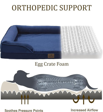 Bedfolks Orthopedic Dog Bed, Waterproof Dog Sofa Bed - Image 2