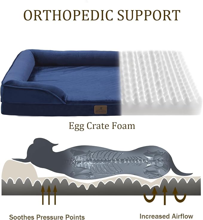 Bedfolks Orthopedic Dog Bed, Waterproof Dog Sofa Bed - Image 2