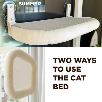 Cat Window Perch – Strong 6 Suction Cup Foldable Cat Hammock Bed - Image 5