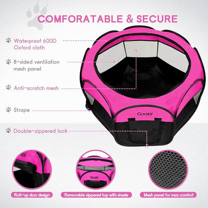 Pet Cat Playpen for Indoor Cats Enclosed, Portable Foldable Dog Playpen Outdoor - Image 4