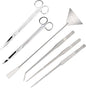Segarty Aquarium Aquascaping Tools, 6 in 1 Stainless Steel Silver Aquascaping by Segarty