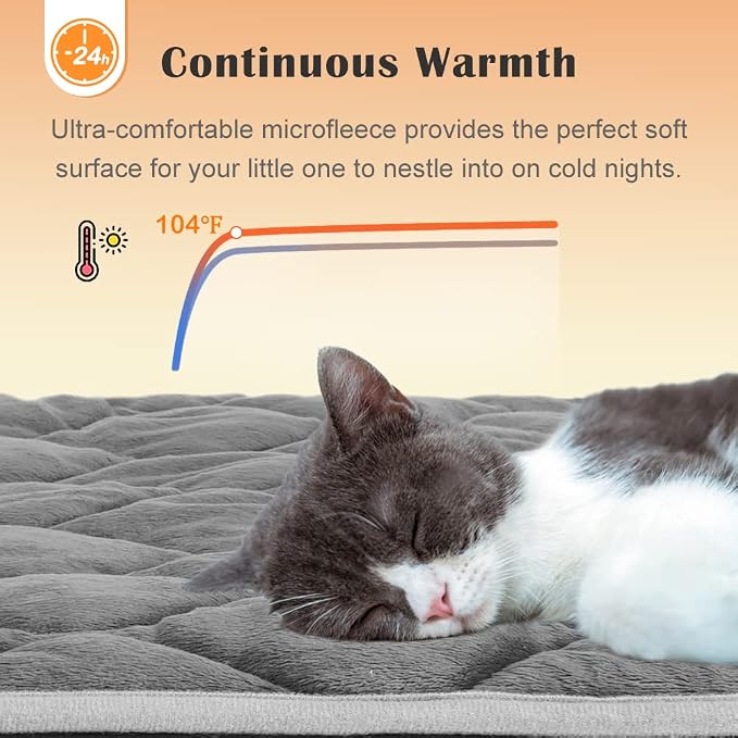 ULIGOTA Self-Warming Cat Bed and Dog Crate Pad - Image 3