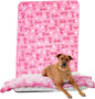 Franco Pet Barbie XL Oversized Super Soft Cozy Waterproof Sherpa-Backed Blanket by Franco