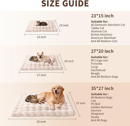 Self-Warming Cat Bed, Plush Faux Fur Pet Bed Mat - Image 9
