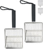 2PCS Cat Litter Scoop, Solid and Durable Kitty Metal Scooper, Stainless Steel by Unknown