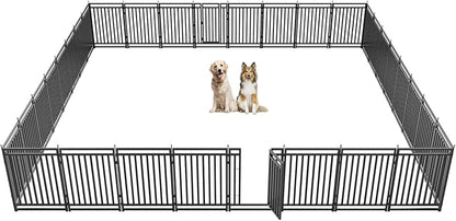 Dog Fence Outdoor for Yard Indoor Dog Playpen 40" Height 32 Panels Portable Dog by Petorldog