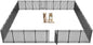 Dog Fence Outdoor for Yard Indoor Dog Playpen 40" Height 32 Panels Portable Dog by Petorldog