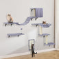 Cat Wall Shelves, Space-Saving Wall-Mounted Cat Climber Set by SLFYFC