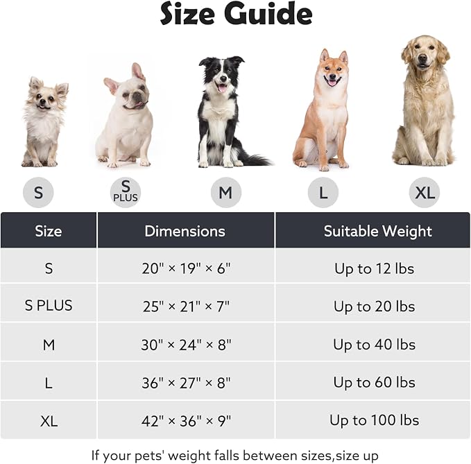 JOEJOY Medium Dog Bed Medium Size Dog, Rectangle Washable Orthopedic Pet Bed - Image 5