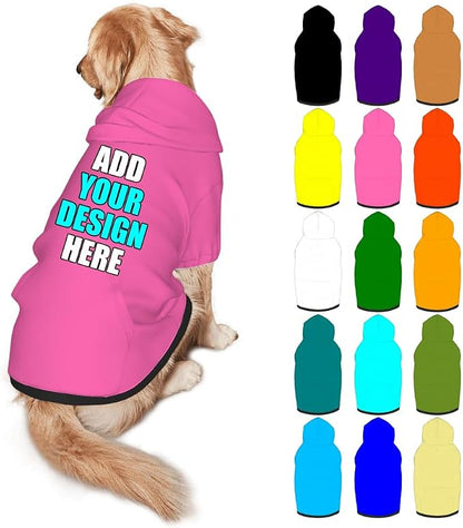 Customized Dog Hoodie with Name Logo Personalized Text Soft & Warm by Mynvzrk