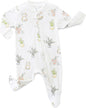 Neutral Baby Clothes Boy Girl Footed Cotton Long Sleeve Double Zipper Onesie by Unknown