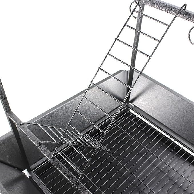 62 Inch Bird Cage with Wooden Perches, Standing Wrought Iron Birdcage with - Image 8