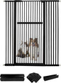 Lumizone Extra Tall Pet Gate 55.12" High Pressure Mounted 50.79"-55.11" Extra by Lumizone