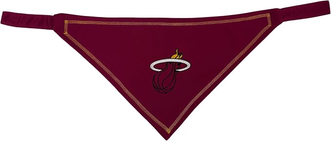 Pets First NBA Miami Heat TIE Bandana, Size Small/Medium. Dog Bandana Scarf Bib - Image 2