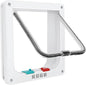 Safety Pet Door with 4 Way Lock, Weatherproof Cat Flap by Lessmon