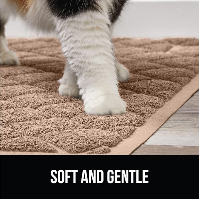 GORILLA GRIP Cat Litter Box Mat, 35x23 2 Pack, Water Resistant, US Designed - Image 8