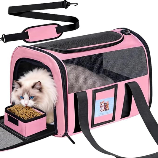 Soft Cat Carrier for Pets Up to 25 lbs, Cat Pet Travel Bag by Unknown