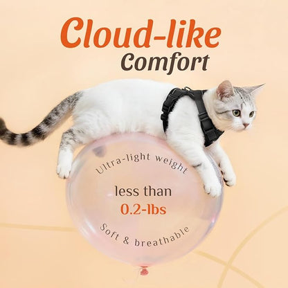 Dooradar Cat Harness and Leash Set, Escape Proof Safe Adjustable Kitten Vest - Image 6