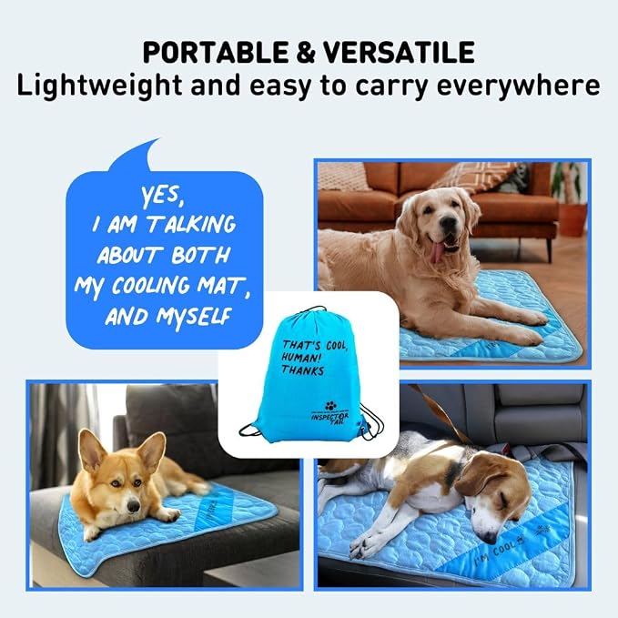 INSPECTOR TAIL Self Cooling & Traveling Mat + Free String Bag Pack/Washable & - Image 8